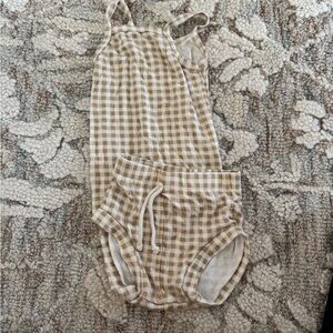 Childhoods Checkered Tank and Shorts Set